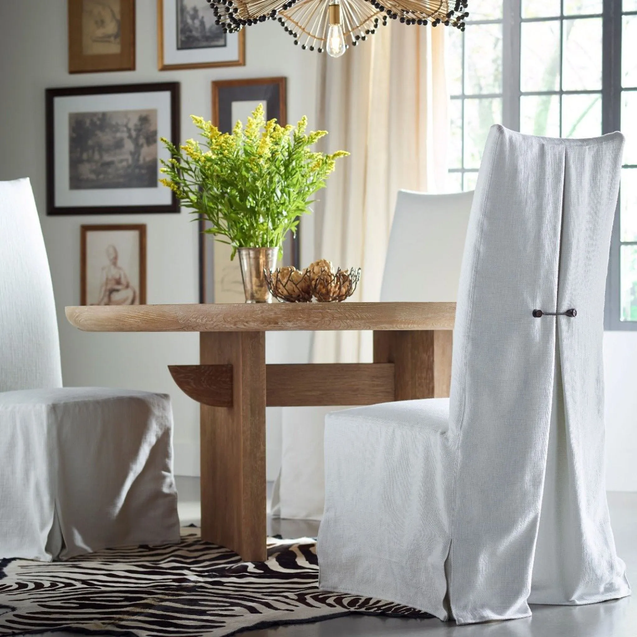 WoodBridge Furniture Modern Dining Table - LL500-23