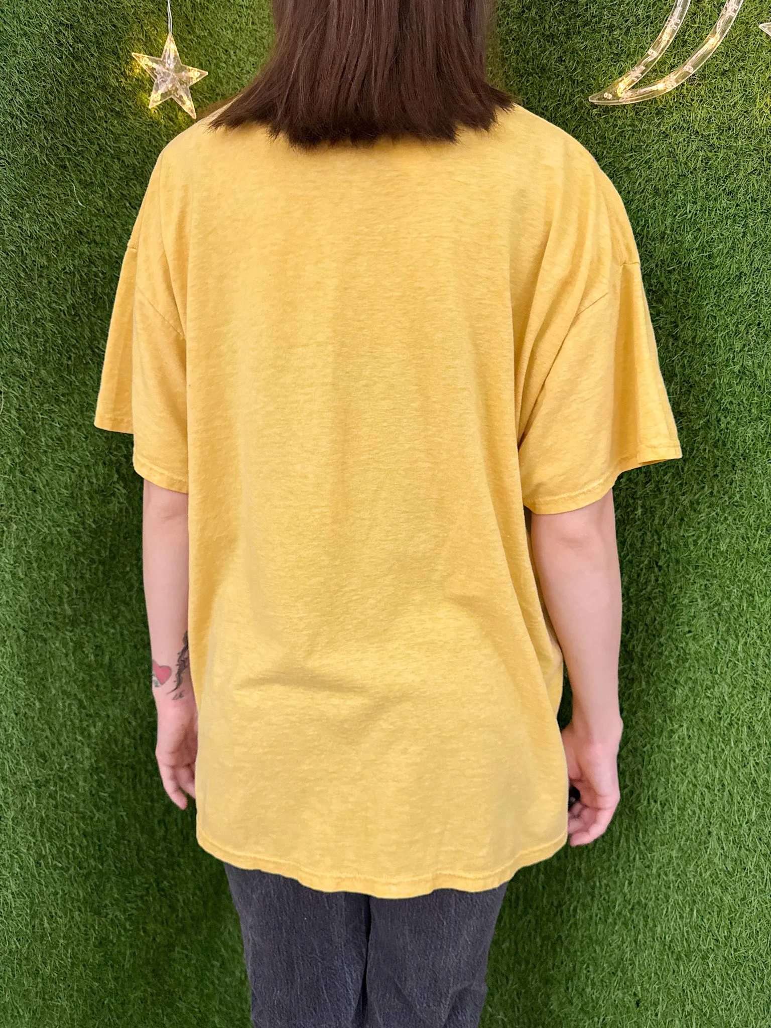 Yellow Plant Cat T-Shirt XL